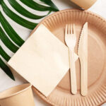 Koality Wooden Cutlery Kit – Fork, Knife, Napkin, 250 sets