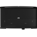 Tork Mini Twin Jumbo Toilet Paper Roll Dispenser – Black, T2