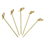 Hy Stix Knotted End Bamboo Skewers – 4″, 100 pcs