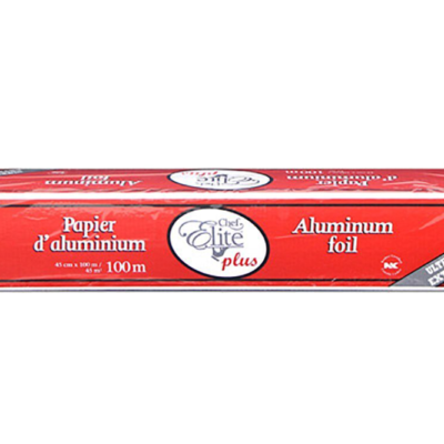 Koality Aluminum Foil Roll with Cutter Box – Heavy Duty, 18″ x 100 m