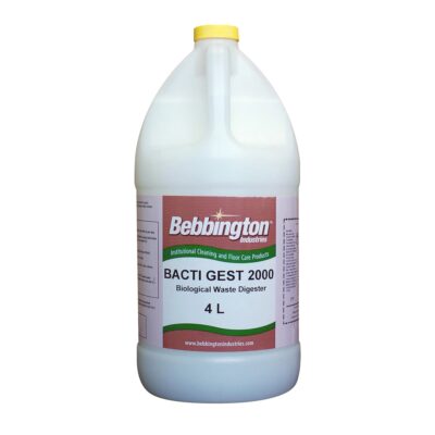 Bebbington Bacti-Gest Grease Trap Maintainer – Bacterial Formula, 2000 Strength, 4 L