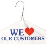 Caped Hangers – Printed, White, 16″, 13G, 500/Case