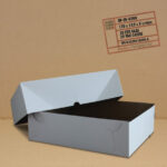 White Cake Boxes – Half Slab, Plain, 17″ x 13″ x 2.5″, 25/Case