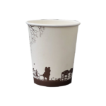 Koality Coffee Cups – 8 oz, City Hall Clock Design, 1000/Case