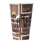 Koality Coffee Cups – 16 oz, Latte Design, 1000/Case