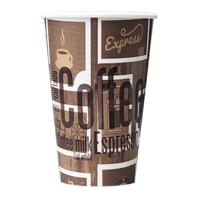 Koality Coffee Cups – 16 oz, Latte Design, 1000/Case