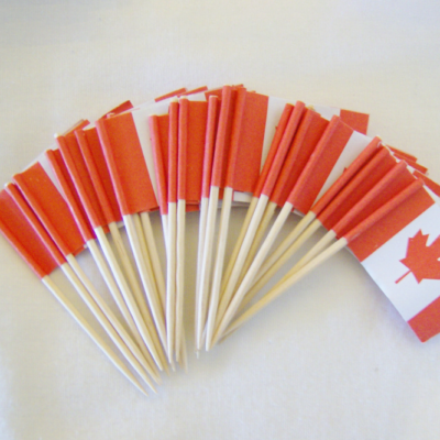 Canadian Flag Picks – 10 x 144/Pack