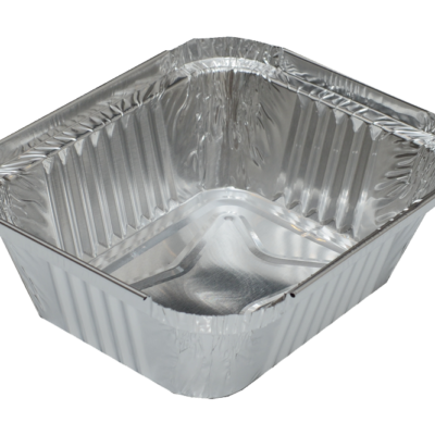 Dynasco Foil Rectangular Takeout Container – 1 lb, 5.5″ x 4.5″ x 1.75″, 1000/Case