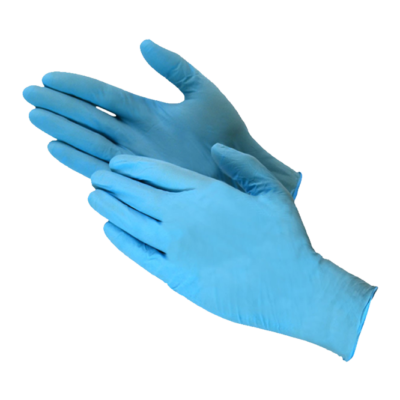 Nitrile Gloves – Medium, Blue, Powder Free, 100/Box
