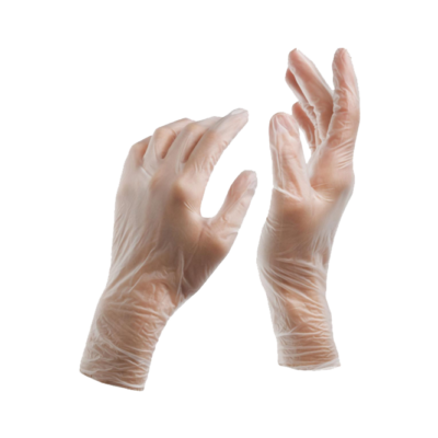 Vinyl Gloves – Medium, Powder Free, Disposable, 100/Box