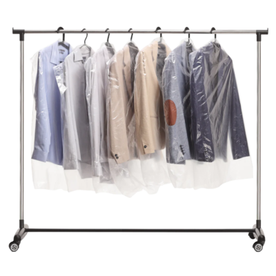 Garment Poly Rolls – 21″ + 4″ x 54″, Heavy Duty