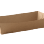 Kraft Paper Food Tray – No. 25, 75 x 48 x 28 mm, 1000 pcs