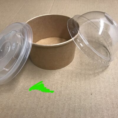 Kraft Paper Bowl – 5 oz, 1000 pcs (Lids Fit: ICE-3-LD, ICE-3-LF)