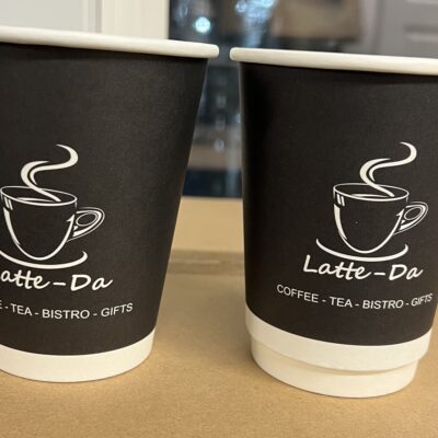 Coffee Cups, Latte-Da #Donna 12 oz, 500pcs