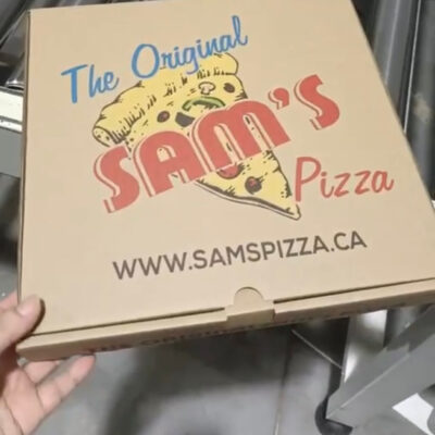 Sam’s Pizza Box – Kraft, Corrugated, 18″, 50 pcs