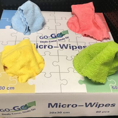 Microfiber Cleaning Cloths – 30 x 30 cm, Assorted Colors, 60 pcs