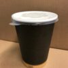 Black Printed Paper Food Container – Hot and Cold, 32 oz, 500 pcs (Lid Fit: 16L)