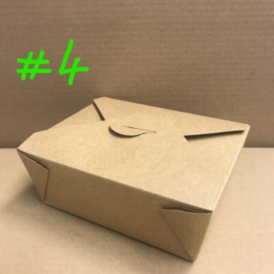 Koality Kraft Paper Food Container – No. 4, 106 oz, 200 x 140 x 90 mm, 160 pcs