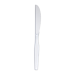Plastic Knives – White, Regular, Unwrapped, 1000 pcs