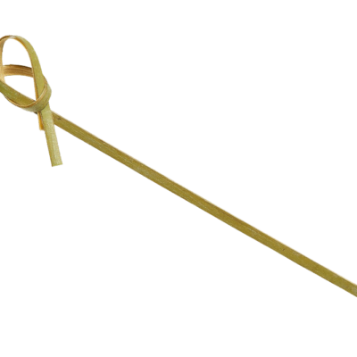 Bamboo Skewers – 6″, Knotted End, 100/Pack