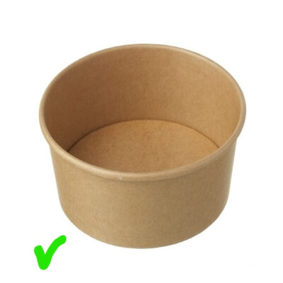 Koality Kraft Paper Bowl – Wide, Short, 16 oz, 500 pcs