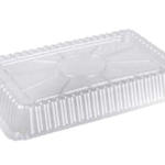 Dome Lids for Foil Rectangular Containers – Fits 1 lb, 1000 pcs