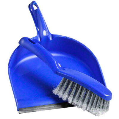 Counter Brush with Clip-On Dustpan – Blue,  #Distribution Plus,  Made In Canada