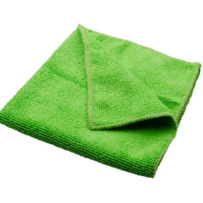 Microfiber Cloth – Green, 16″ x 16″, 10 pcs/bag