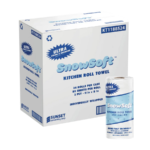 Snowsoft Kitchen Towels – 2-Ply, 8″ x 11″, 85 sheets, 24 rolls
