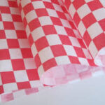 Checker Wax Paper – Red, Greaseproof, 12″ x 12″, 1000 pcs