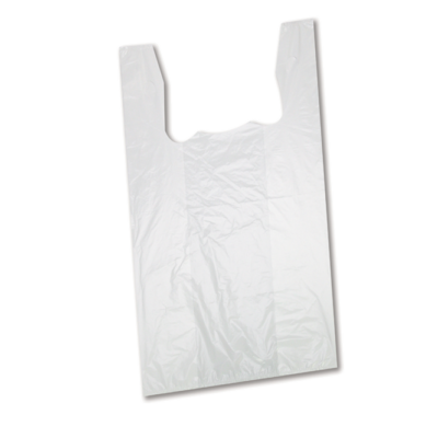 Shopping Bags – Low Density, White, 16–17 lb, 19″ x 22″