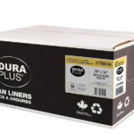 DuraPlus Black Garbage Bags – LLDPE, Regular, 26 in x 36 in, 250/Case