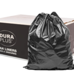 DuraPlus Black Garbage Bags – LLDPE, Strong, 26 in x 36 in, 200/Case