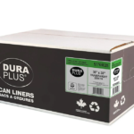 DuraPlus Clear Garbage Bags – LLDPE, Strong, 30 in x 38 in, 200/Case