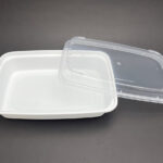PCM Rectangular Microwavable Container – White, Regular, 16 oz, 150 sets