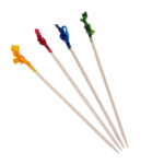 Hystix Toothpicks – 4″, Frilled, Loose, 1000/Case