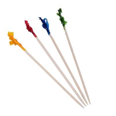 Hystix Toothpicks – 4″, Frilled, Loose, 1000/Case