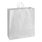 Paper Shopping Bags with Handles – 16″ x 6″ x 19″, White, 200/Case