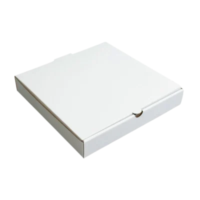White Corrugated Pizza Box – 9″, 50 pcs