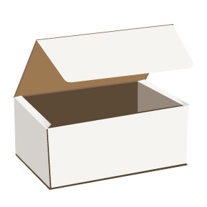 White Corrugated Snack Box – 6.25 x 4.25 x 2.25 in, 100 pcs