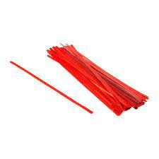 Twist Ties – 7″, Red, 2000/Case
