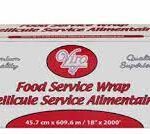 Food Wrap Film with Metal Cutter Box – 18″ x 2000 ft