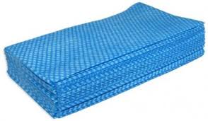 Food Service Wiper Cloth – Blue/White, 200/Case