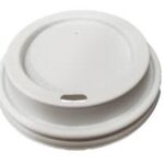 Koality Plastic Coffee Cup Lids – White, For 10-20 oz Cups, 90 mm, 1000 pcs