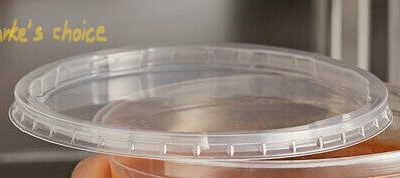 Clear Deli Container Lids – For 8-32 oz Containers, 500 pcs (Fits: DE108-MC, DE112-MC, DE116-MC)