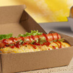 Ripple Kraft Snack Box Container – 175 x 90 x 84 mm, 200 pcs