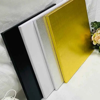Square Cake Board – 16″ x 16″ x 1/4″, Silver, 50/Case
