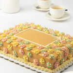 Square Scalloped Edge Cake Board – 10″ x 10″ x 0.045″, Silver, 250/Case