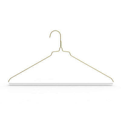 Shirt Hangers – White, 18″ Gauge, 14.5″, 500 pcs