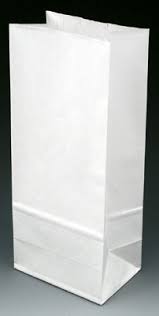 White Paper Bags – 14 lb, 500/Case